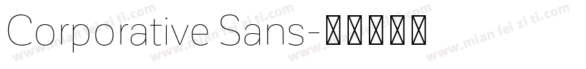 Corporative Sans字体转换
